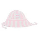 Baby Girls Pink & White Striped Hat, 1, hi-res