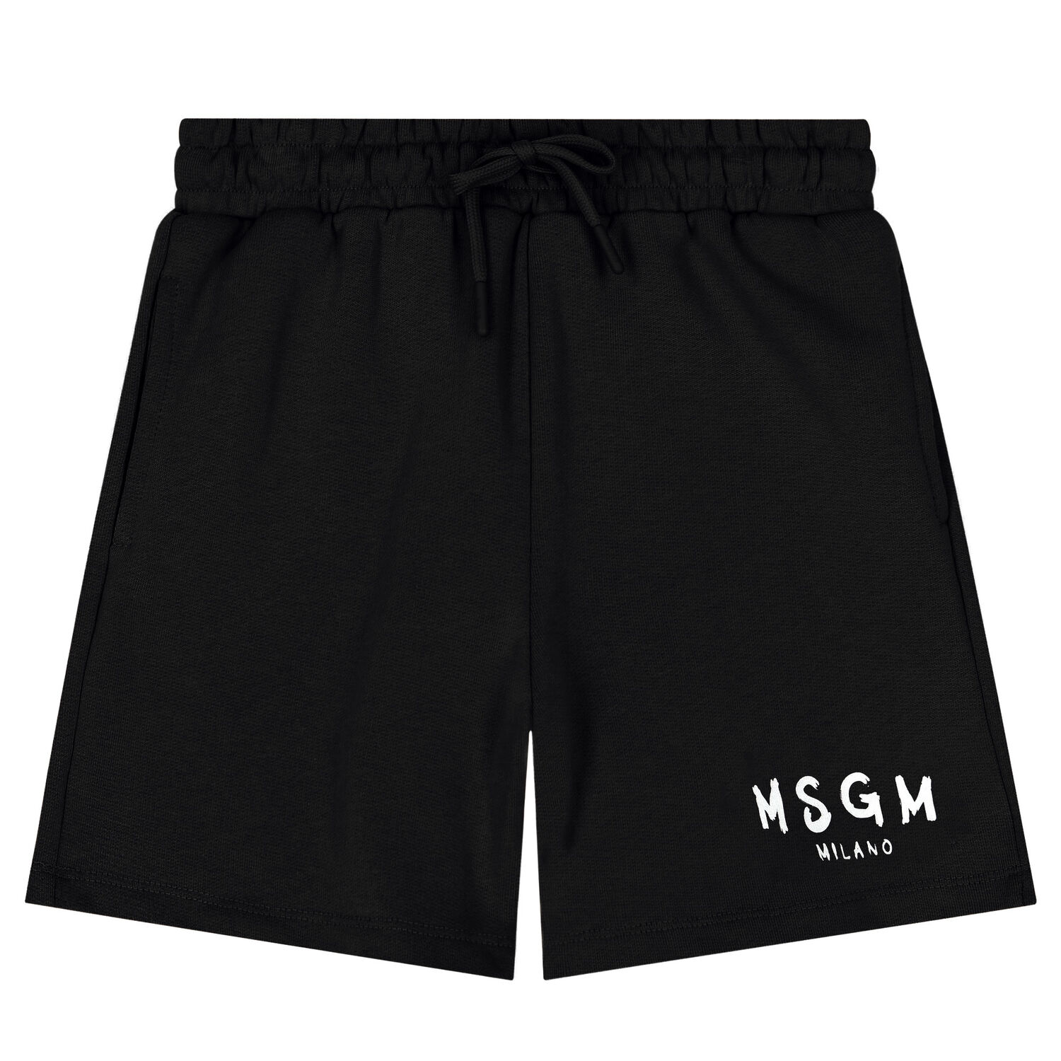 Boys Black Logo Shorts, 2, hi-res