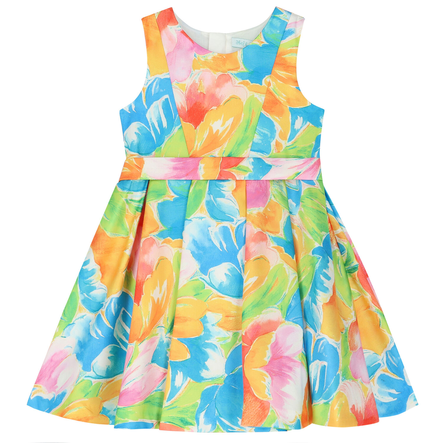 Girls Multi-Colored Floral Dress, 1, hi-res image number null