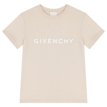 Givenchy Beige Logo T-Shirt, 3 Beige Logo T-Shirt