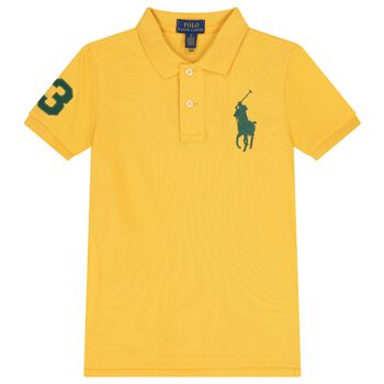 Ralph Lauren Boys Yellow Logo Polo Shirt, 1 Boys Yellow Logo Polo Shirt