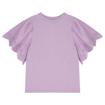 Girls Purple Logo T-Shirt