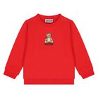 Younger Red Teddy Bear Logo Tracksuit, 3, hi-res