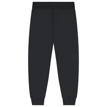 Boys Black Logo Joggers