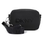 Girls Black Logo Handbag, 1, hi-res