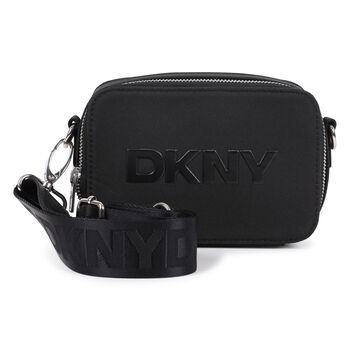 Girls Black Logo Handbag