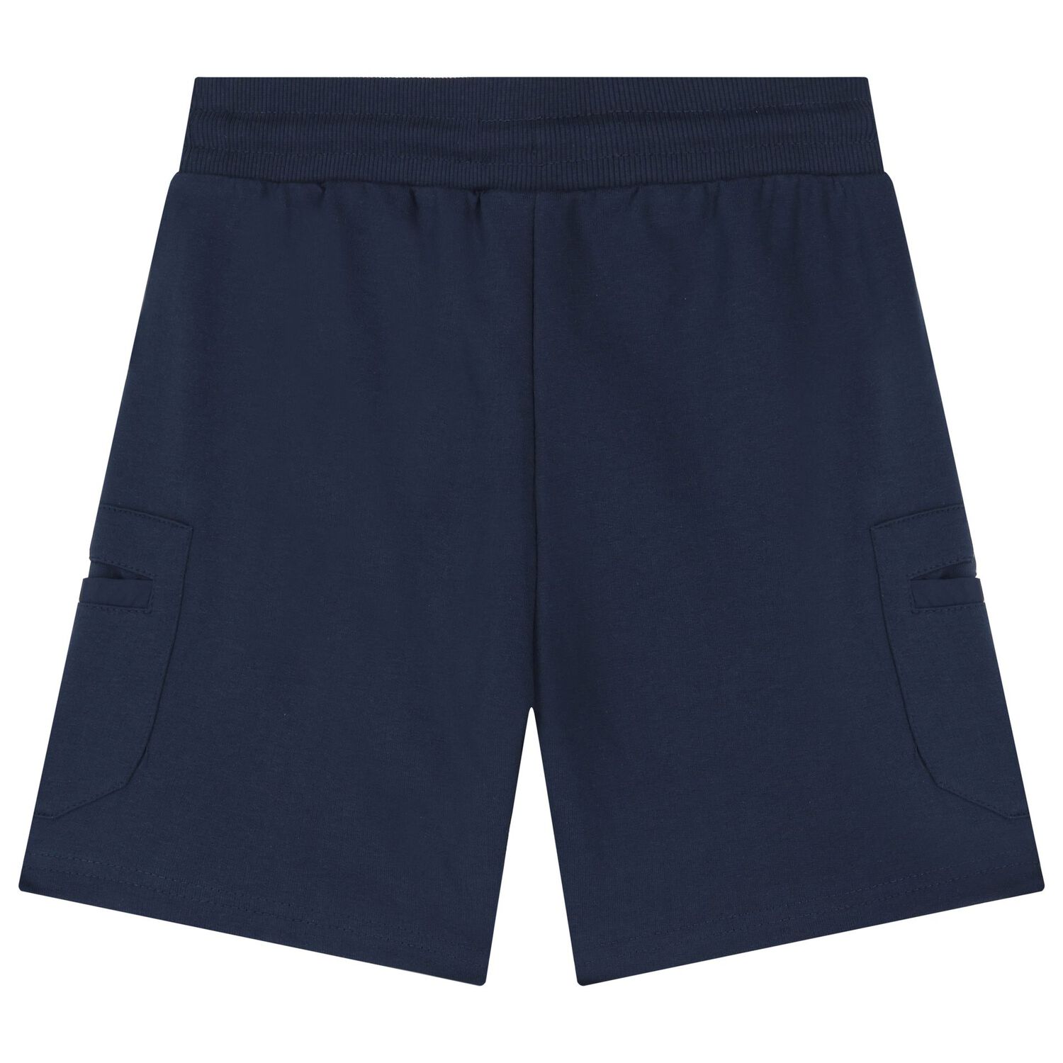 Boys Neon Yellow & Navy Blue Shorts Set, 1, hi-res
