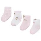 Baby Boys Pink & White Socks (4 Pack) , 2, hi-res