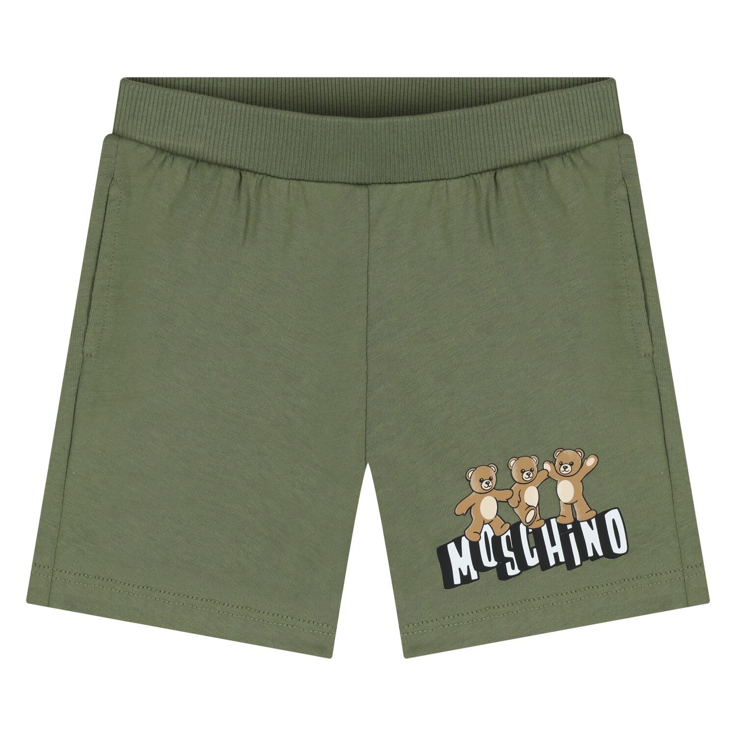 Younger Green Teddy Bear Shorts Set, 1, hi-res