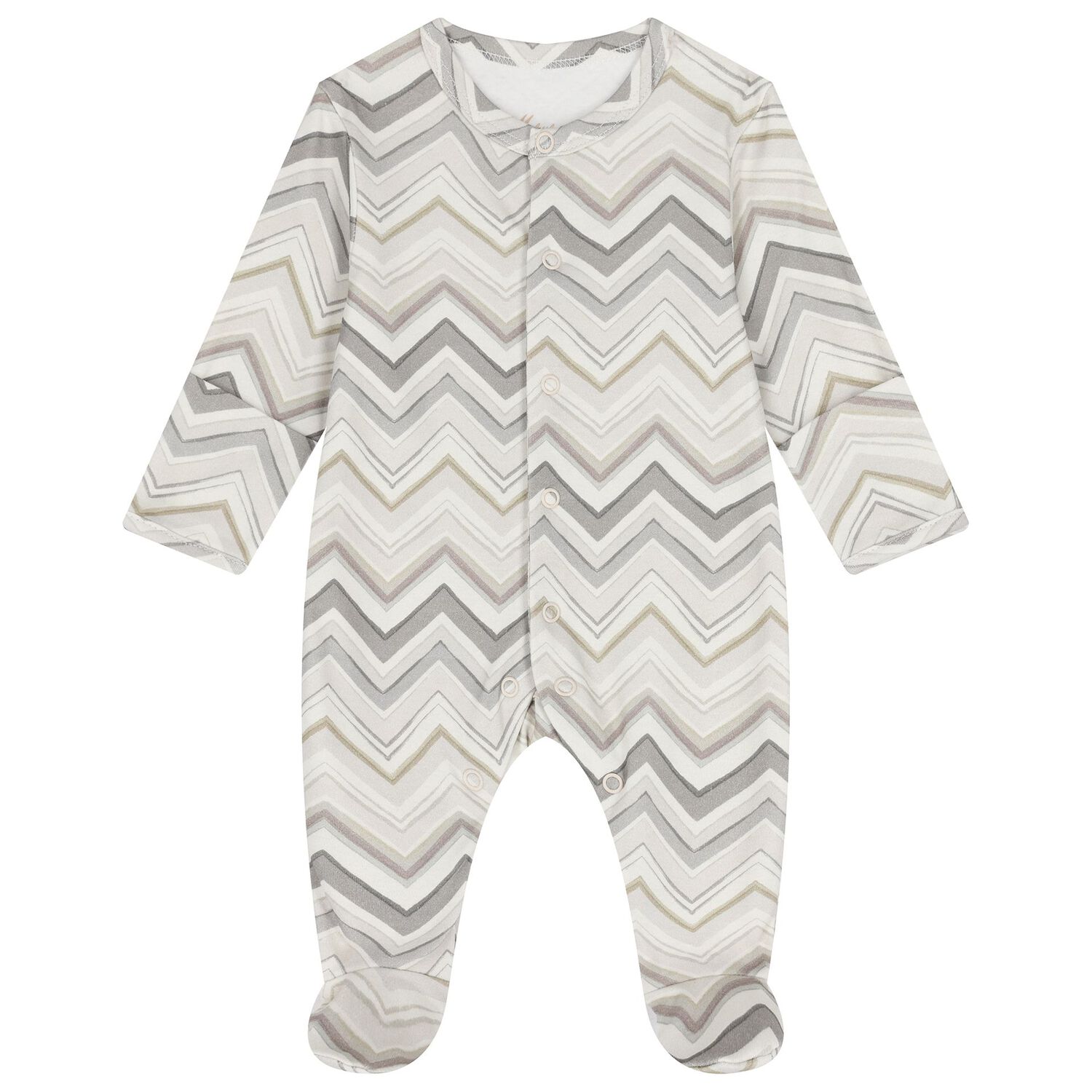 Grey Zig Zag Babygrow Set, 2, hi-res image number null