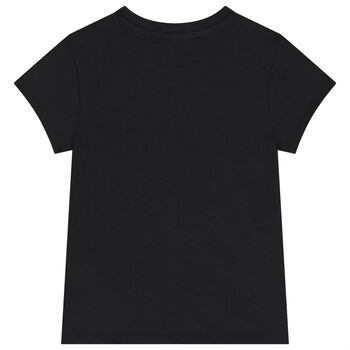 Girls Black Logo T-Shirt