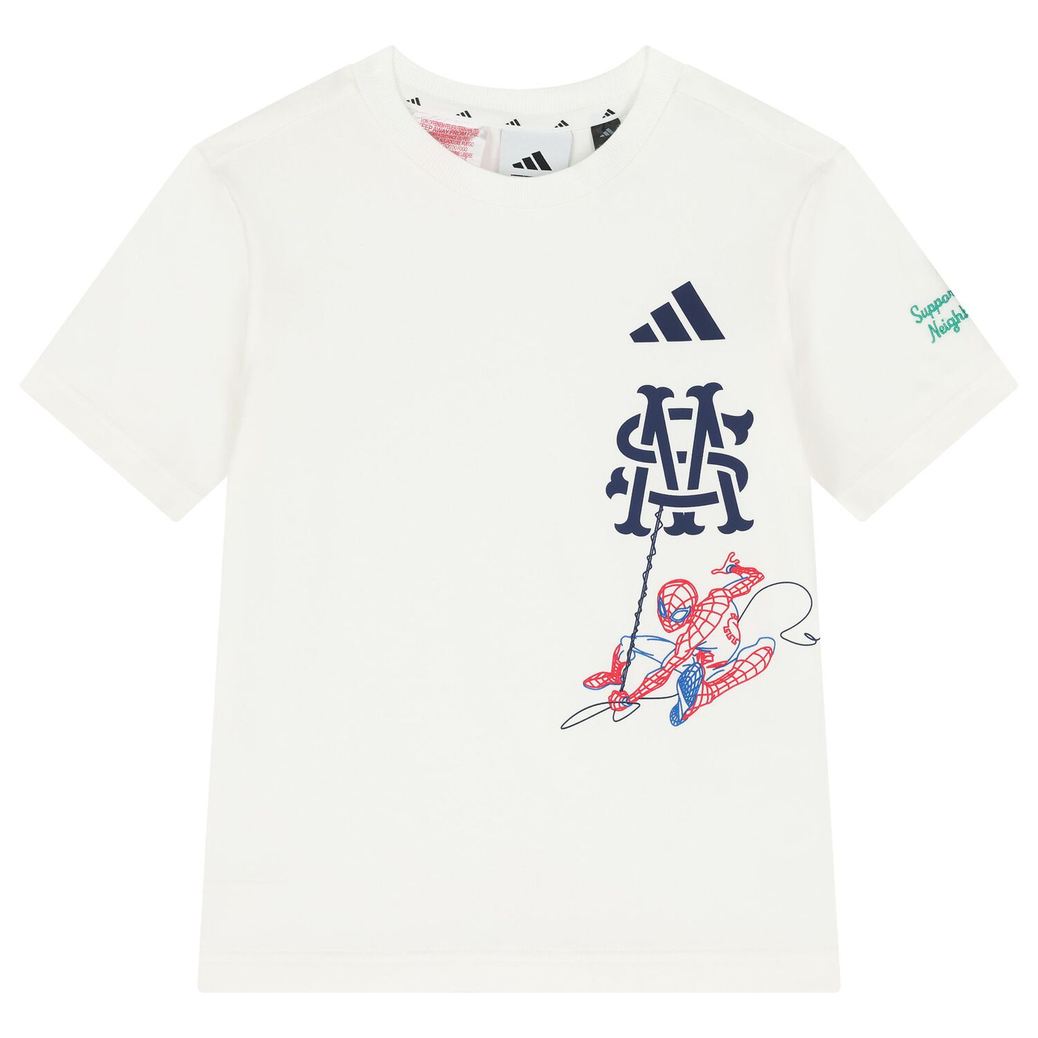 Boys White & Blue Marvel Spider-Man Shorts Set, 1, hi-res