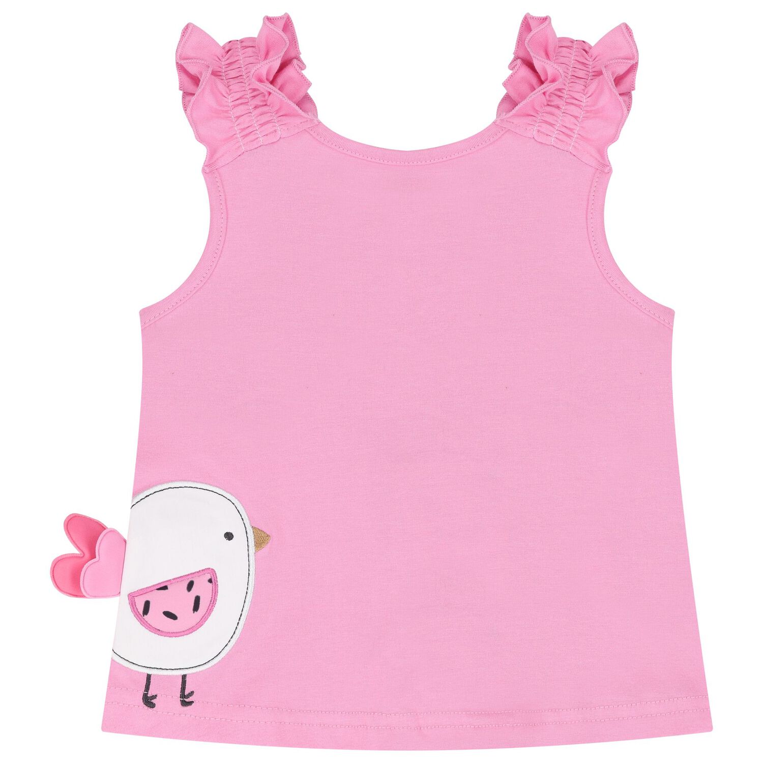 بدله سباحه للبنات مع قبعه باللون الوردى , 2, hi-res image number null