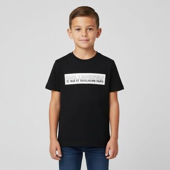 Boys Black Logo T-Shirt