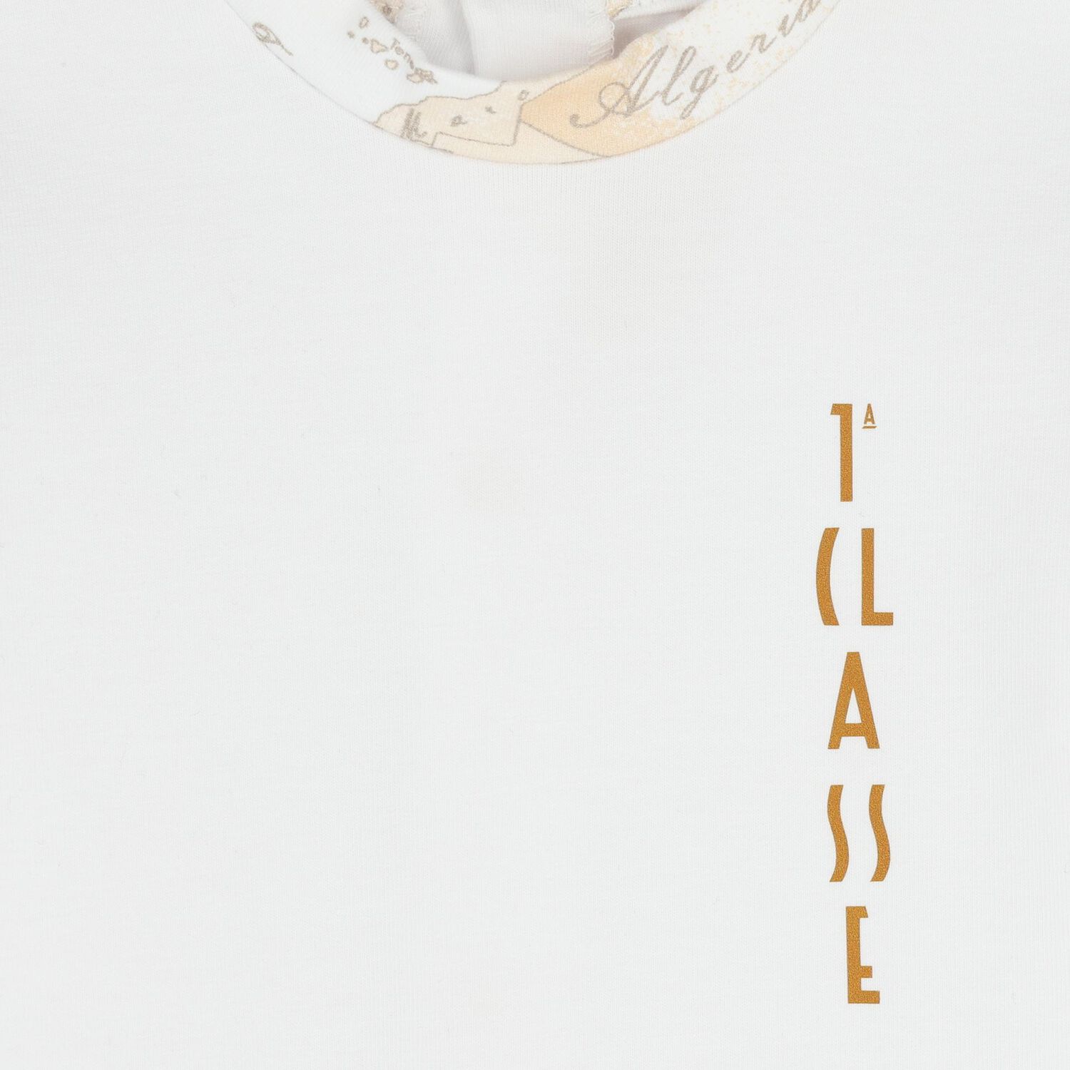 طقم هدايا ملابس اطفال بنقشة خريطة جغرافية باللونين الابيض و البيج, 1, hi-res