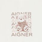 Ivory Teddy Bear Logo Babygrow, 1, hi-res