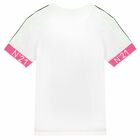 Girls Pink & White T-shirt, 1, hi-res