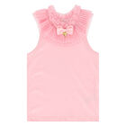 Girls Pink Tulle Top, 1, hi-res