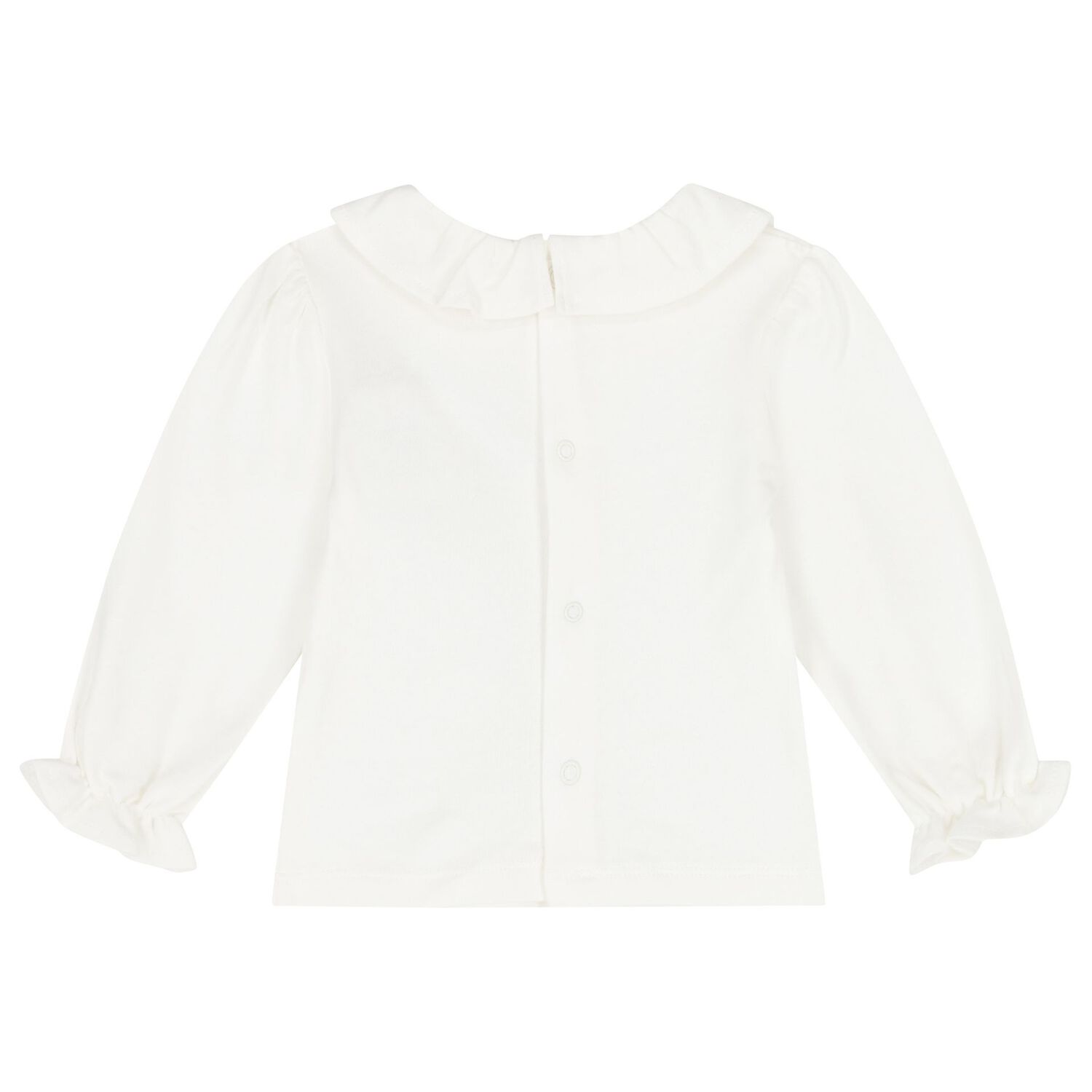 طقم بنات تنورة بطبعة خروف باللون العاجي , 1, hi-res