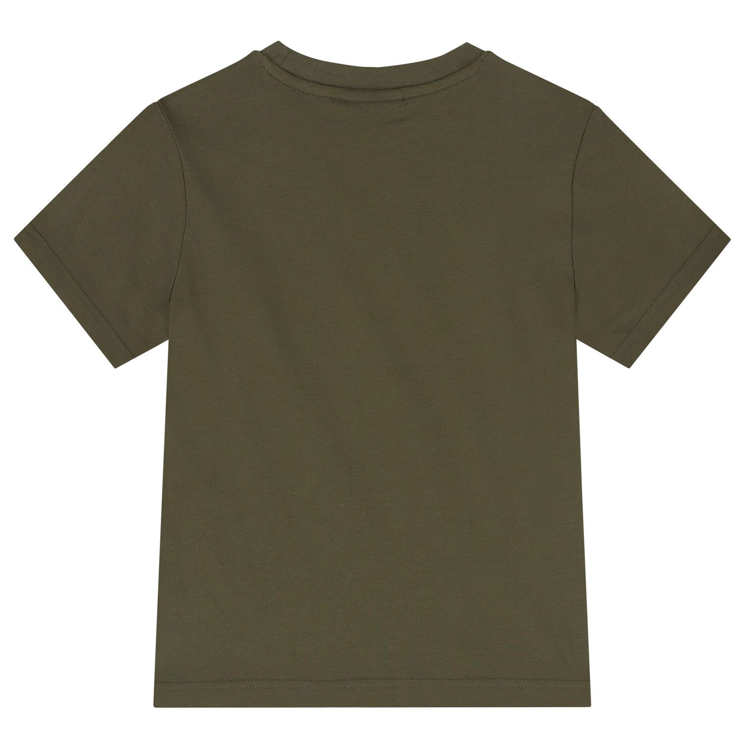 تيشيرت أولاد بالشعار باللون الأخضر, 3, hi-res