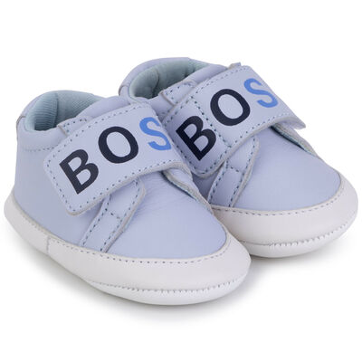 Boys Blue Logo Pre Walker Shoes