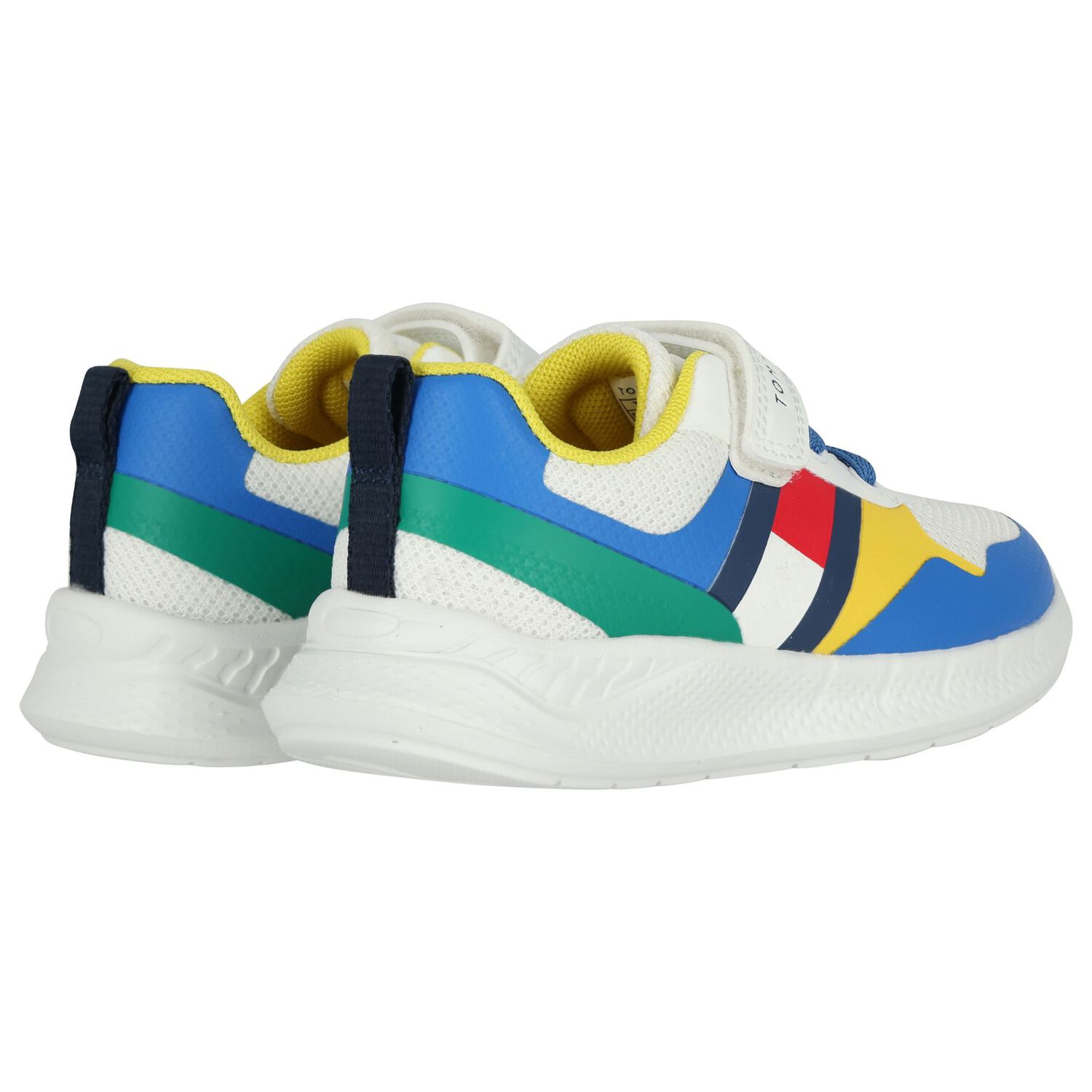 Boys Multi-Coloured Logo Trainers, 2, hi-res