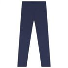 Girls White, Pink & Navy Blue Leggings Set, 2, hi-res