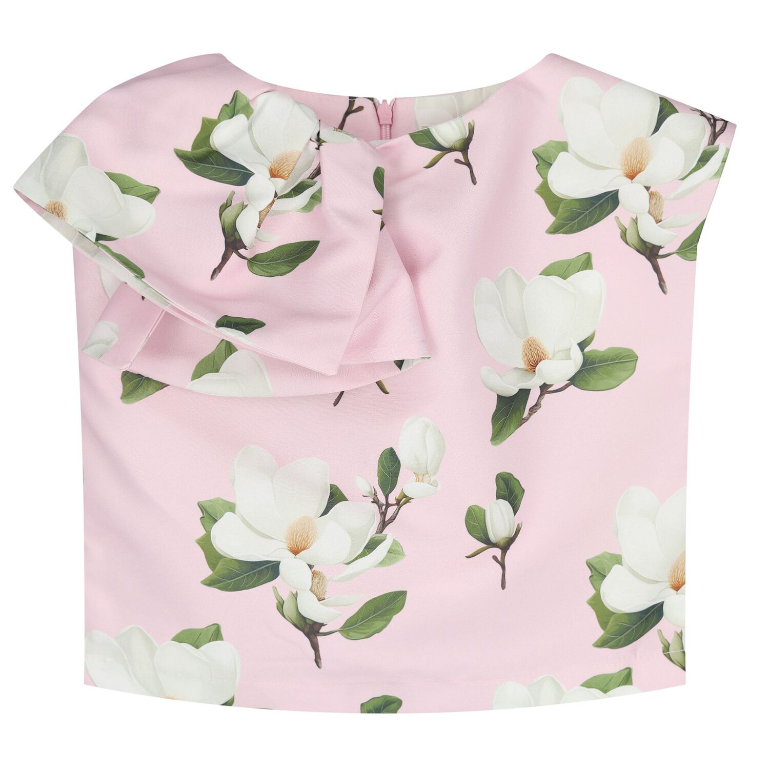 Girls Pink Floral Trousers Set, 1, hi-res