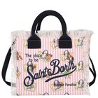 Girls White & Pink Logo Tote Bag, 1, hi-res