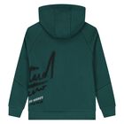 Boys Green Hooded Top, 1, hi-res