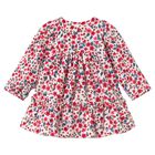 Younger Girls White & Red Floral Dress, 2, hi-res