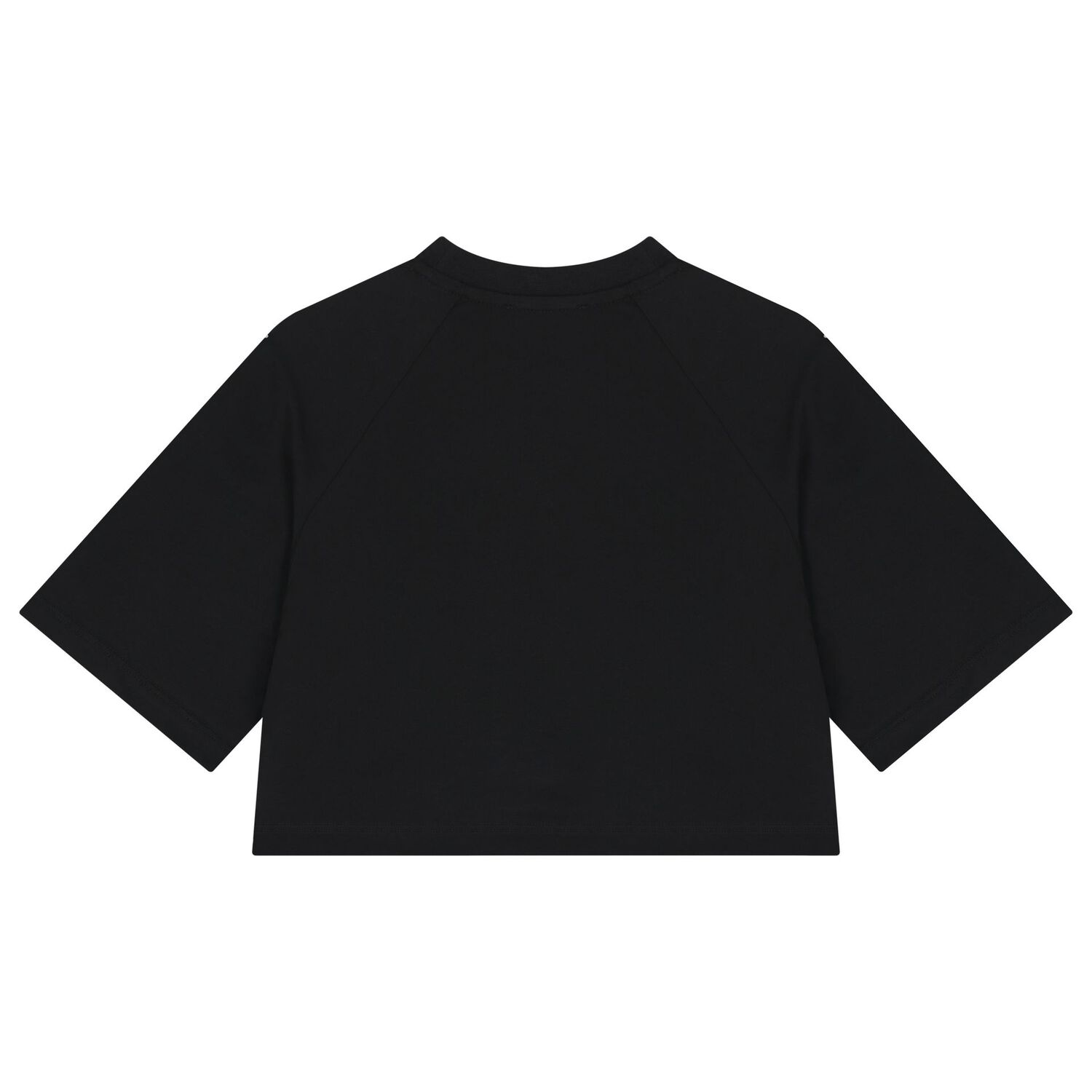 Girls Black Logo T-Shirt, 1, hi-res