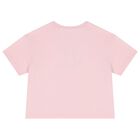 Girls Pink Logo T-Shirt, 2, hi-res