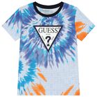 طقم شورت صبغ بشعار باللون أزرق للأولاد, 1, hi-res