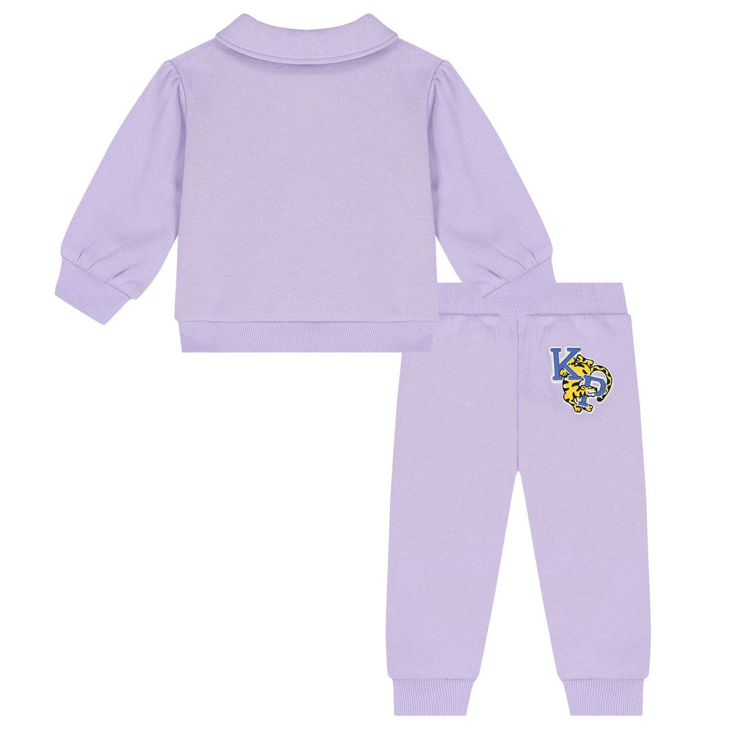 Younger Girls Purple Logo Tracksuit, 1, hi-res