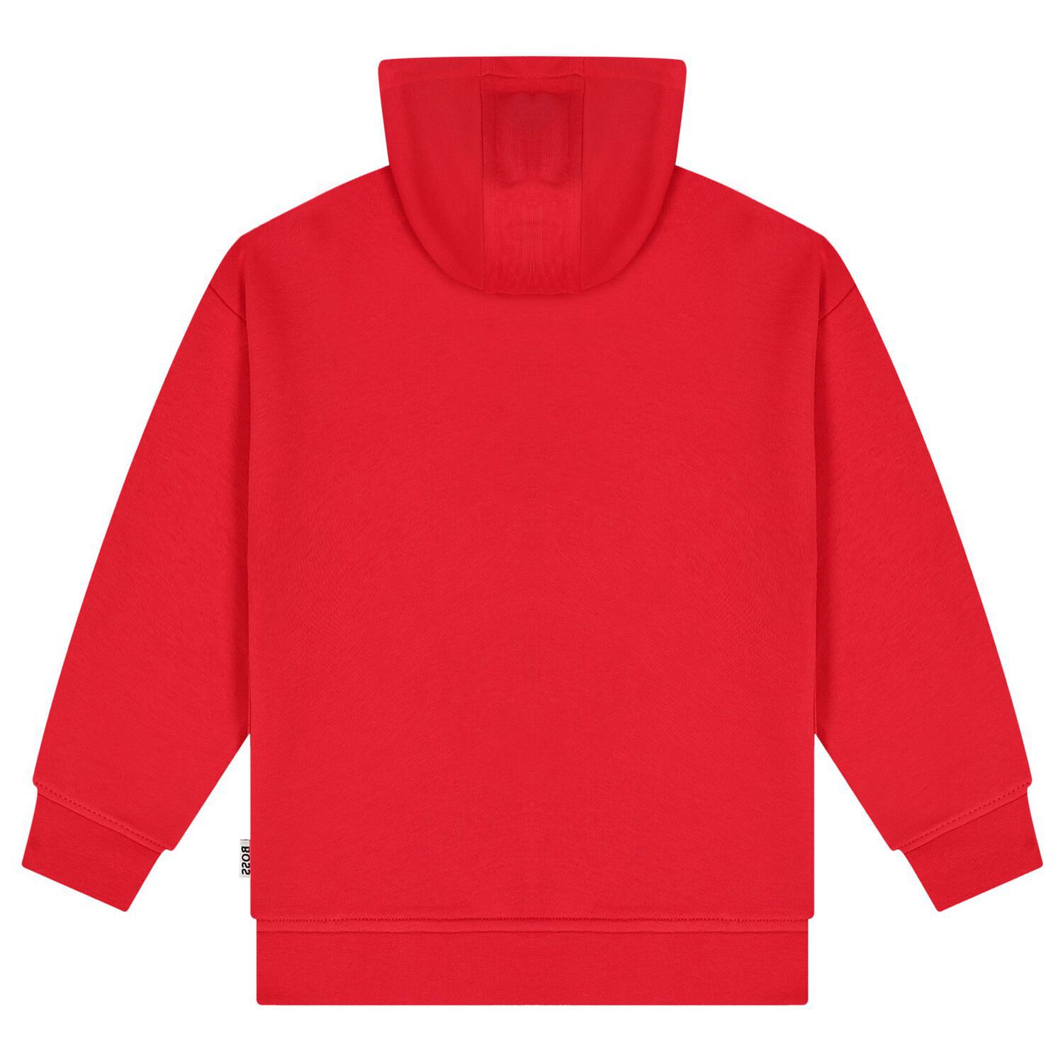 Boys Red Logo Hooded Top, 1, hi-res