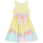 فستان بطبعة الزهور باللون الأصفر, 1, hi-res