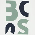 قميص أبيض بشعار للأولاد, 1, hi-res