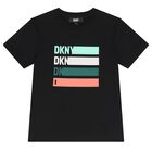 Boys Black Logo T-Shirt, 1, hi-res