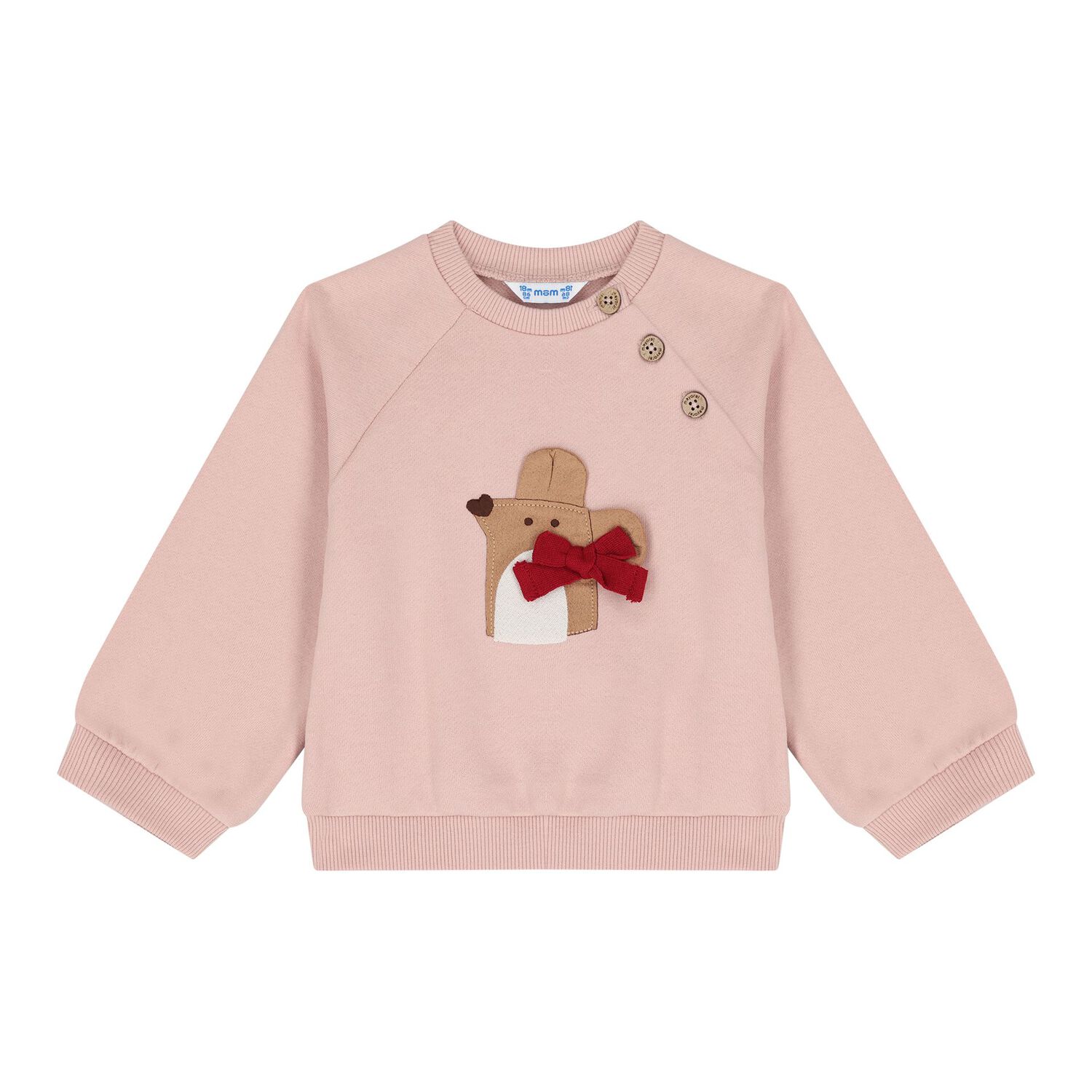 Baby Girls Pink & Beige Tracksuit Set, 1, hi-res