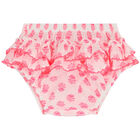 Baby Girls White & Pink Beach Dress Set, 1, hi-res