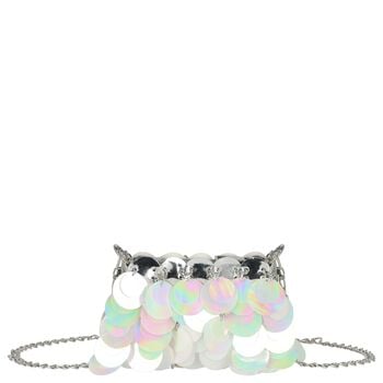 Girls Silver & Iridescent Sequin Bag