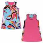 Girls Pink Logo Dress, 1, hi-res