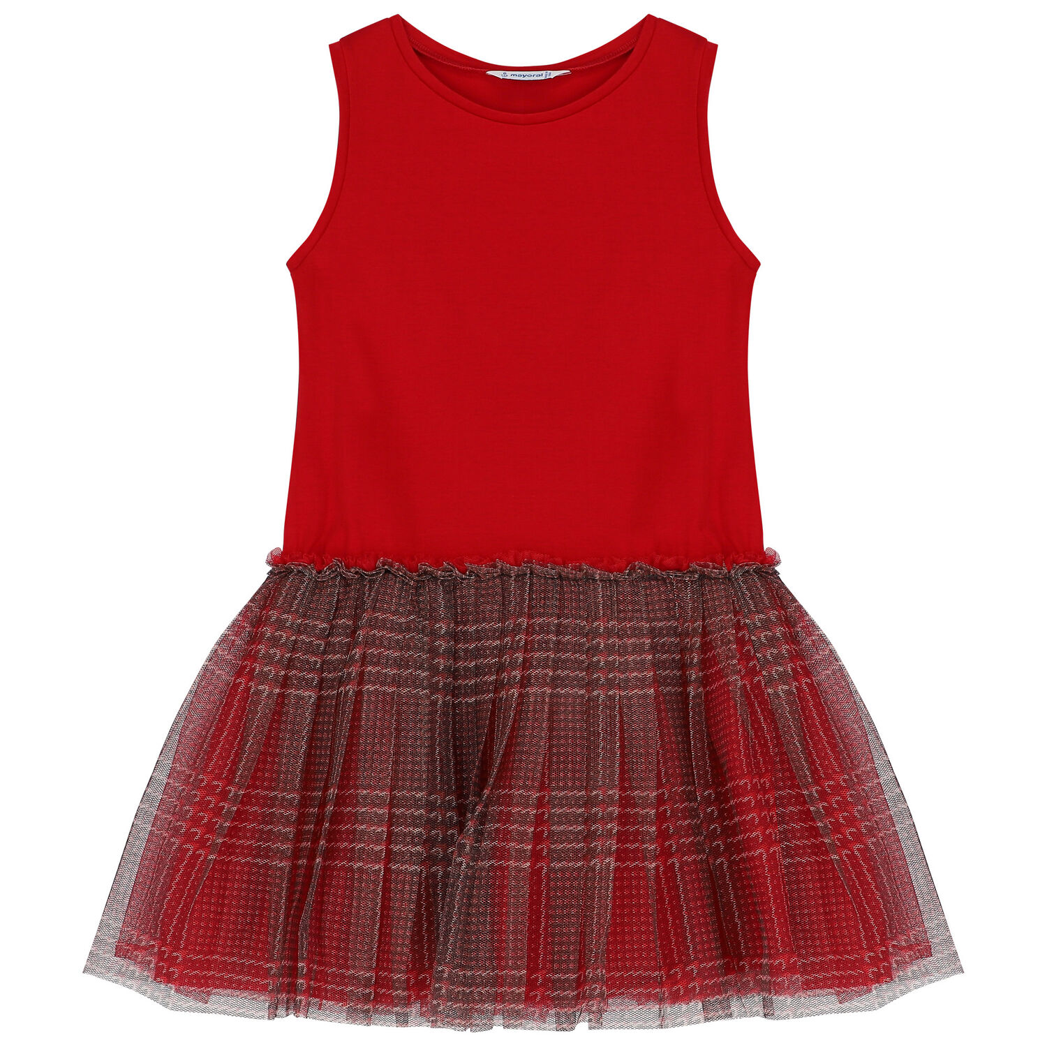 Girls Red Dress Set, 1, hi-res