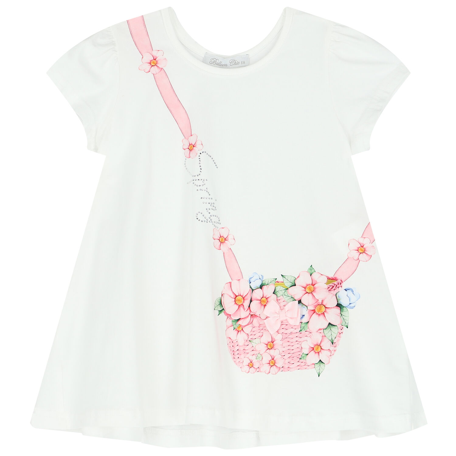 طقم ليغنز بطبعة الزهور باللون الأبيض, 1, hi-res