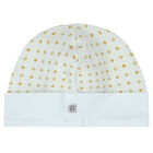 Blue, Ivory & Gold Logo Baby Hat, 2, hi-res