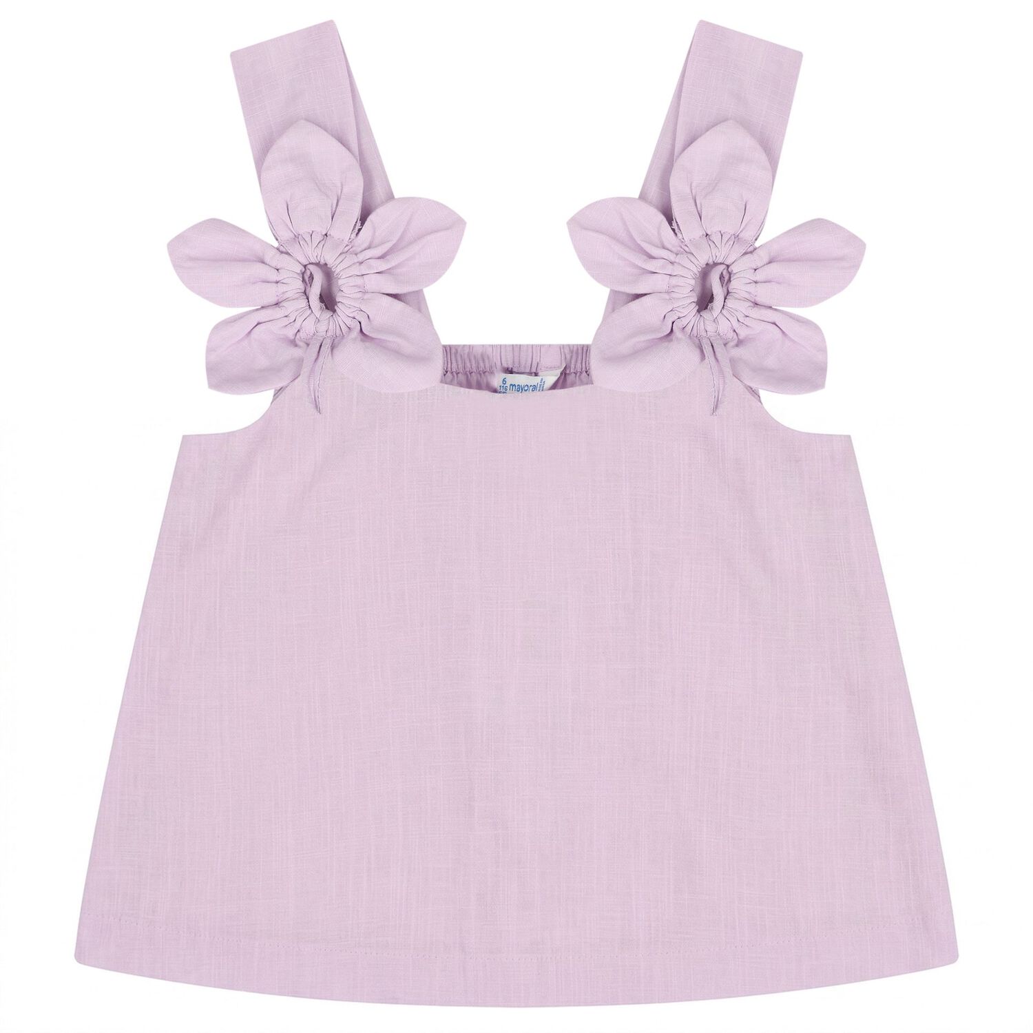 طقم بنطلون بطبعة زهور ثلاثية الأبعاد باللون البنفسجي للبنات , 2, hi-res