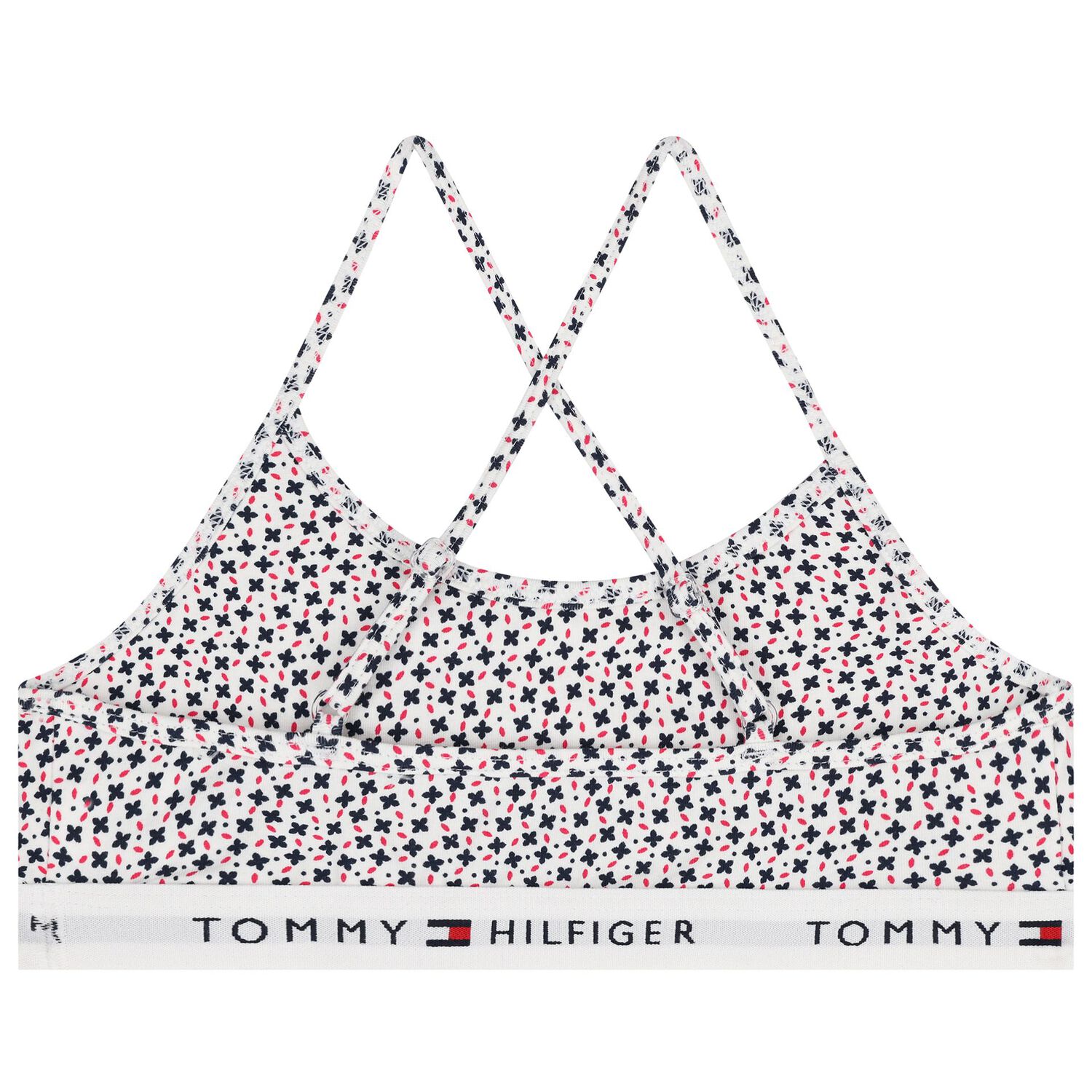 صدريات بناتية بشعار باللونين الأزرق والأبيض (عبوة من قطعتين), 1, hi-res