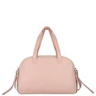 Pink Faux Leather Quilted Baby Changing Bag, 3, hi-res