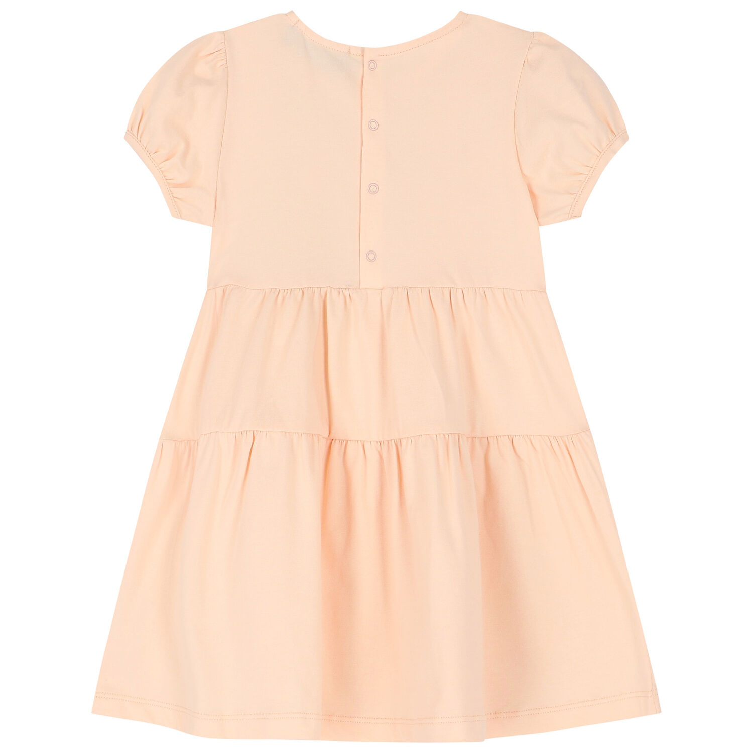 Younger Girls Pink Elephant Logo Dress, 1, hi-res